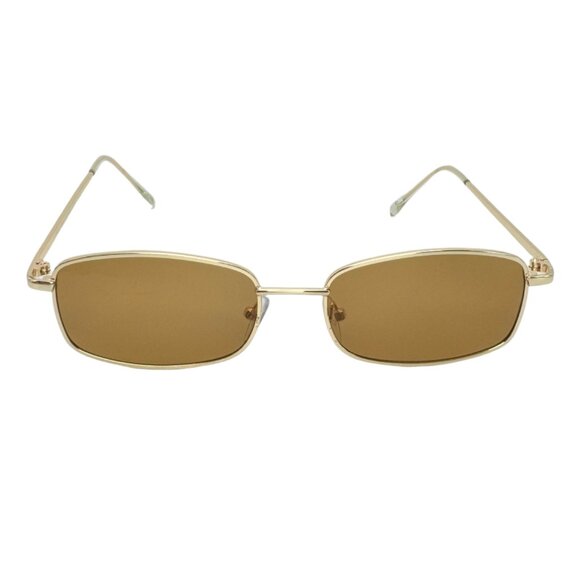 9342 | Brown Rectangle Sunglasses - Picture 1 of 5